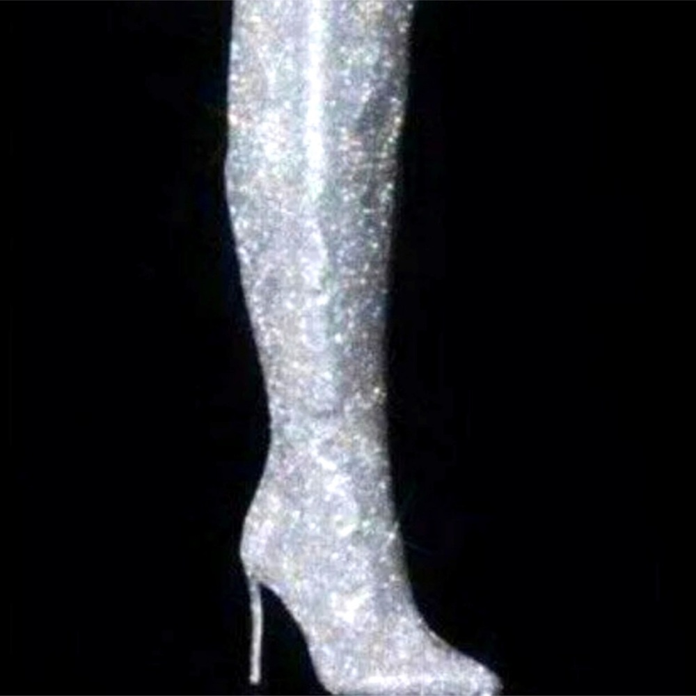 Poster girl dolls kill brand bling thigh high boots